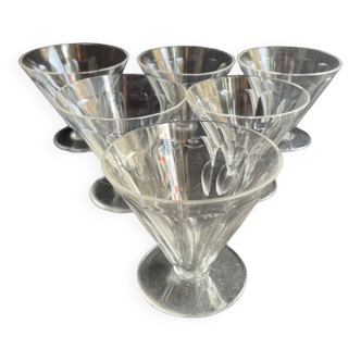 6 Verres à vin Baccarat service Rex – Art déco