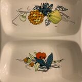 Plat compartimenté apéritif faïence multicolore Septfontaines Villeroy et Boch