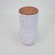 White-pink glazed ceramic vase