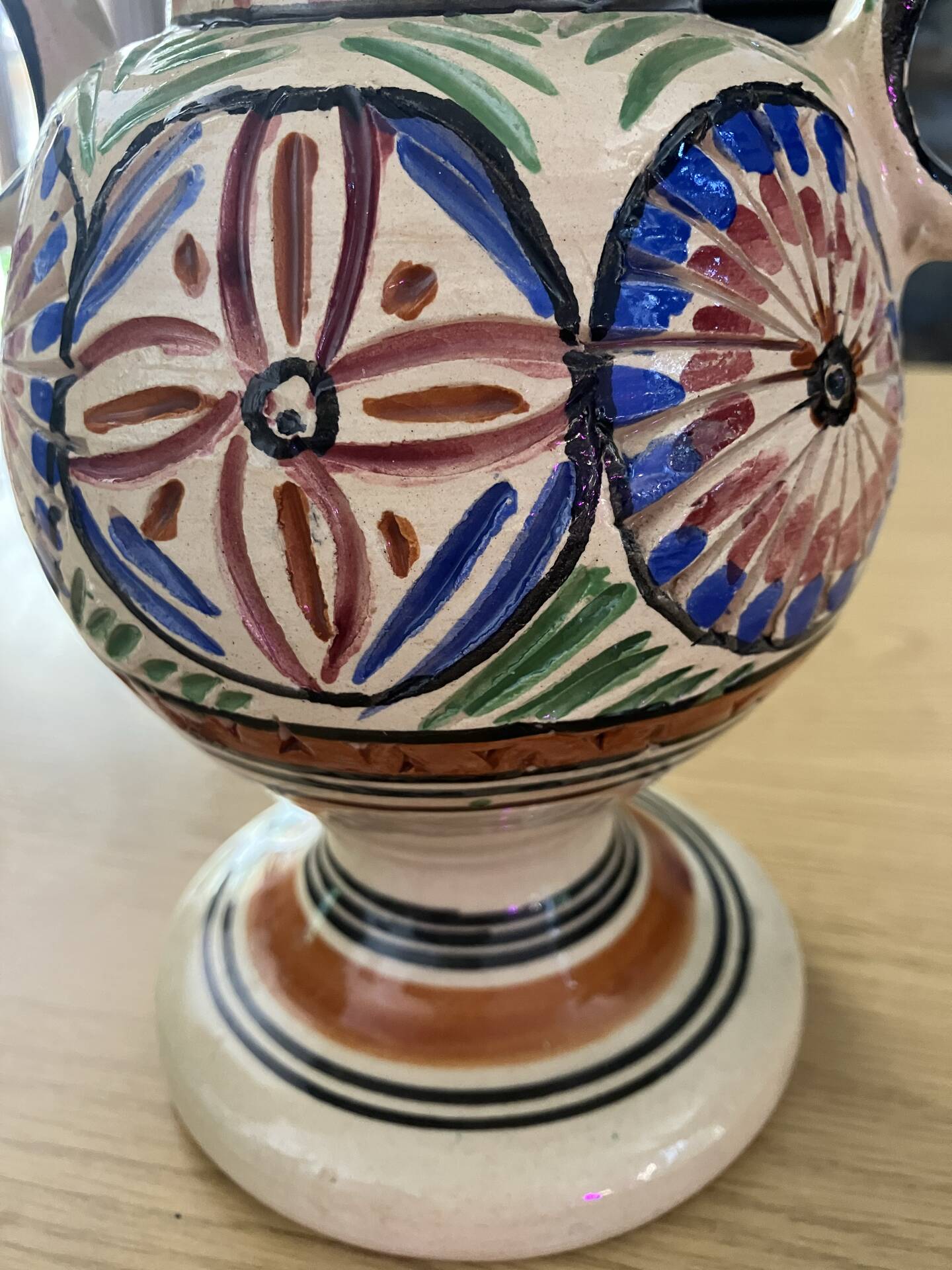 Pair of antique ceramic vases – Art Pottery Habib Kerkenni – Nabeul, Tunisia