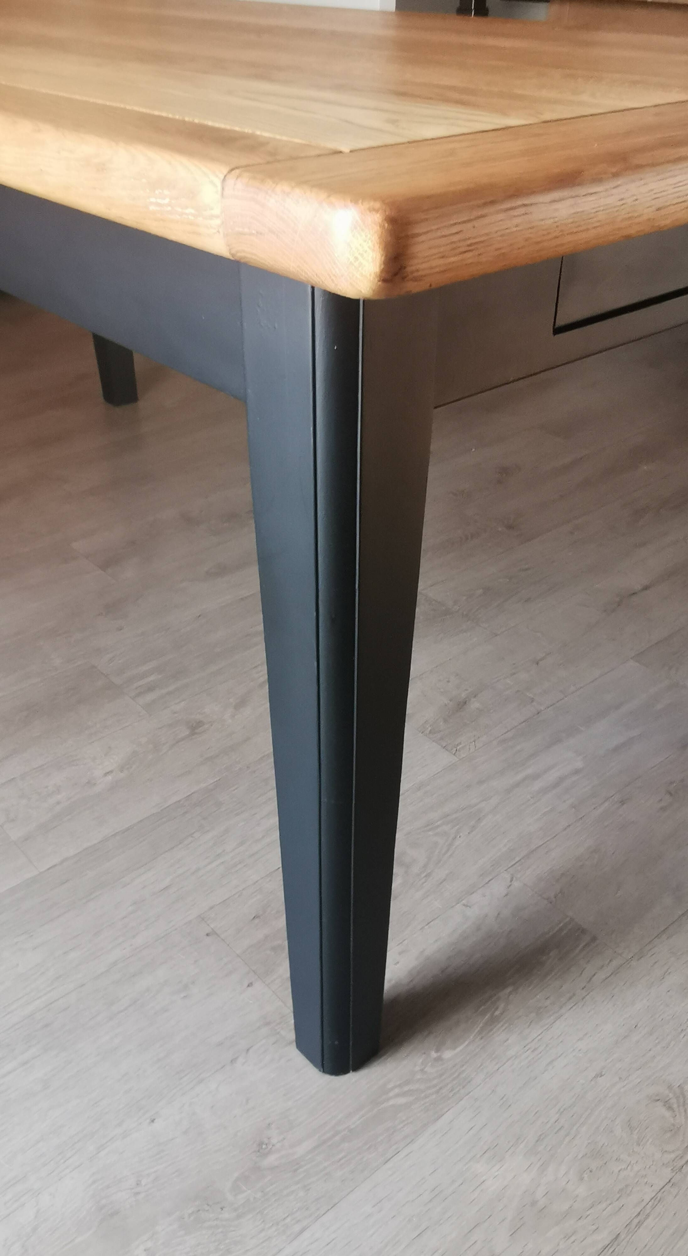 Solid oak farm table