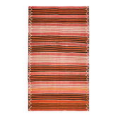 Tapis turc Oushak fait à la main en laine et coton orange des années 1970, 188x326.