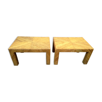Pair coffee tables Lived del sol 1970