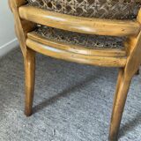 Pair of canned armchairs from the 50s and 60s