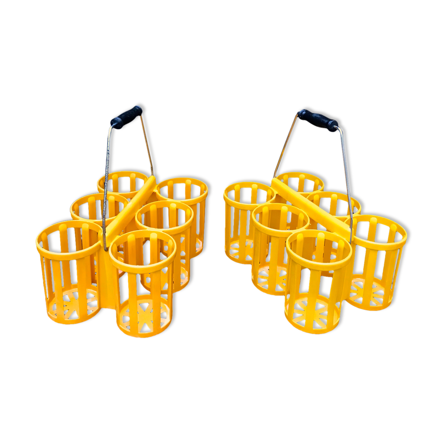Bottle baskets lockers bottles yellow decoration vintage kitchen