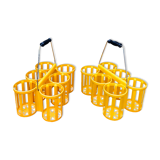 Bottle baskets lockers bottles yellow decoration vintage kitchen