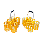 Bottle baskets lockers bottles yellow decoration vintage kitchen
