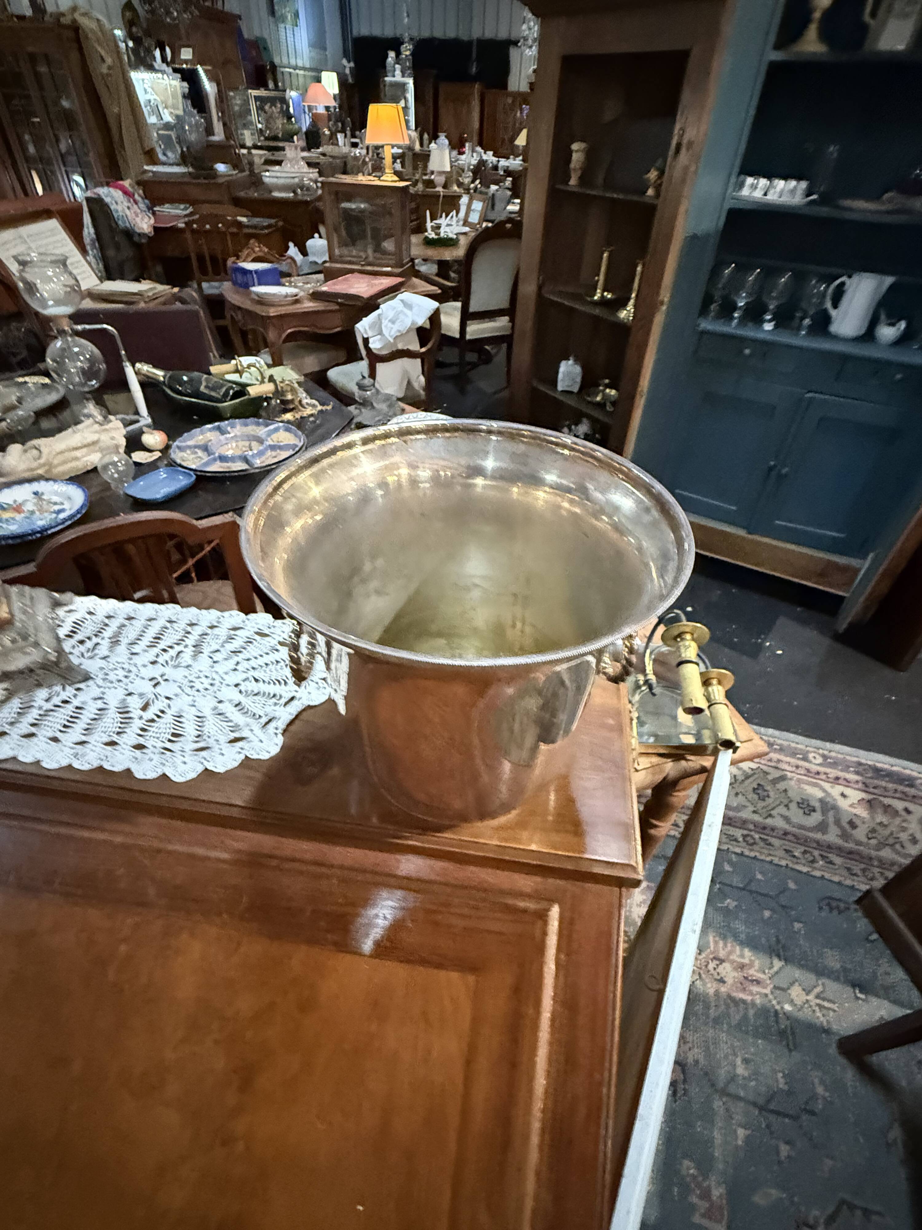 Silver-plated champagne bucket
