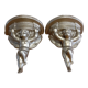 Pair of golden plaster wall selettes