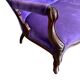 Fauteuil/canapé trois places baroque vintage violet-pourpre