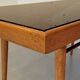 Table basse Tchécoslovaque 1960s, plateau verre noir