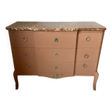 Chest of drawers with marble top