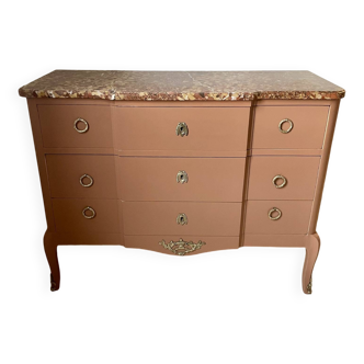 Chest of drawers with marble top