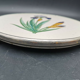 Underside of old faience dish