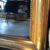 Louis Philippe mirror with gold leaf