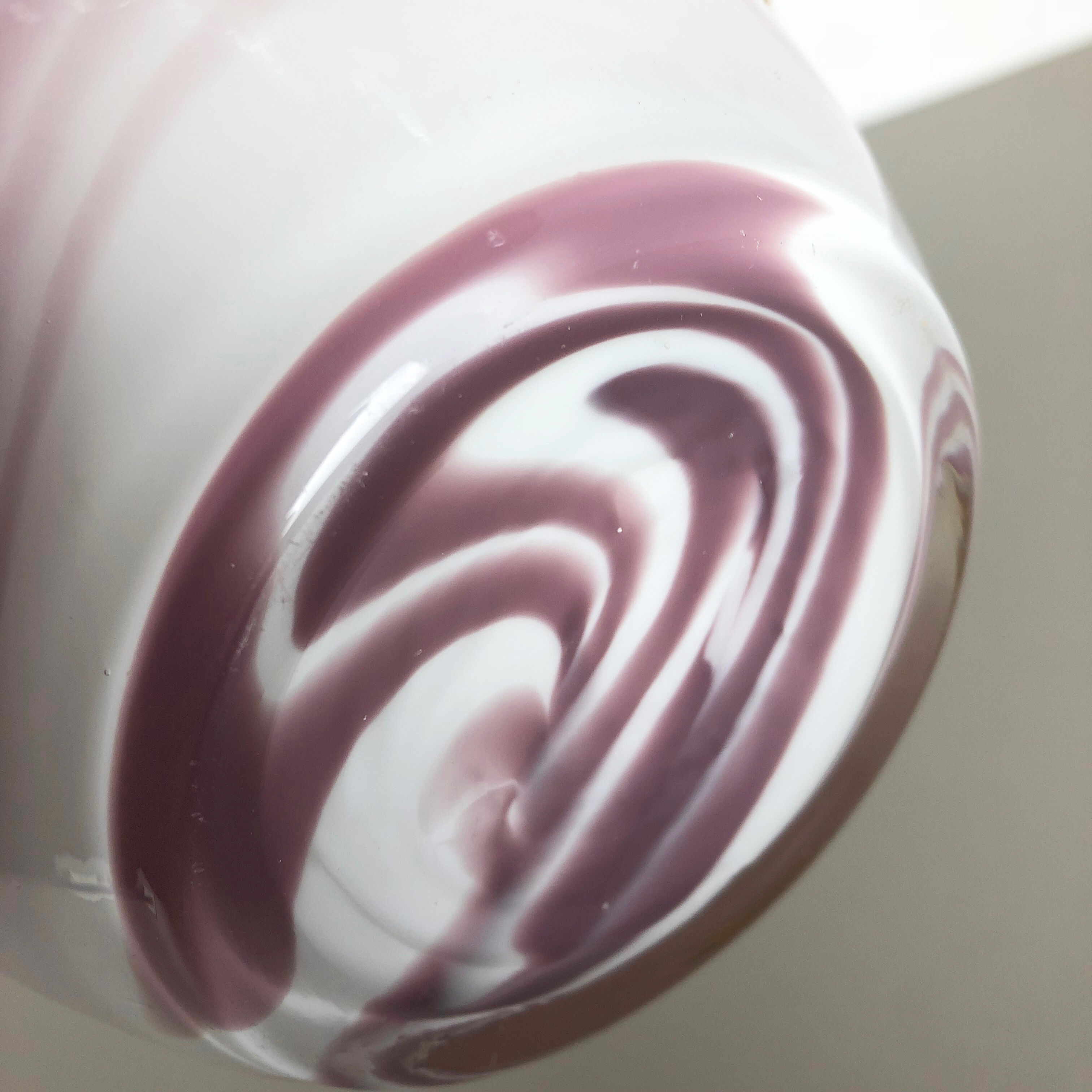 Extra Large Vintage Yellow Opaline Florence Vase Design 1970s, Italie