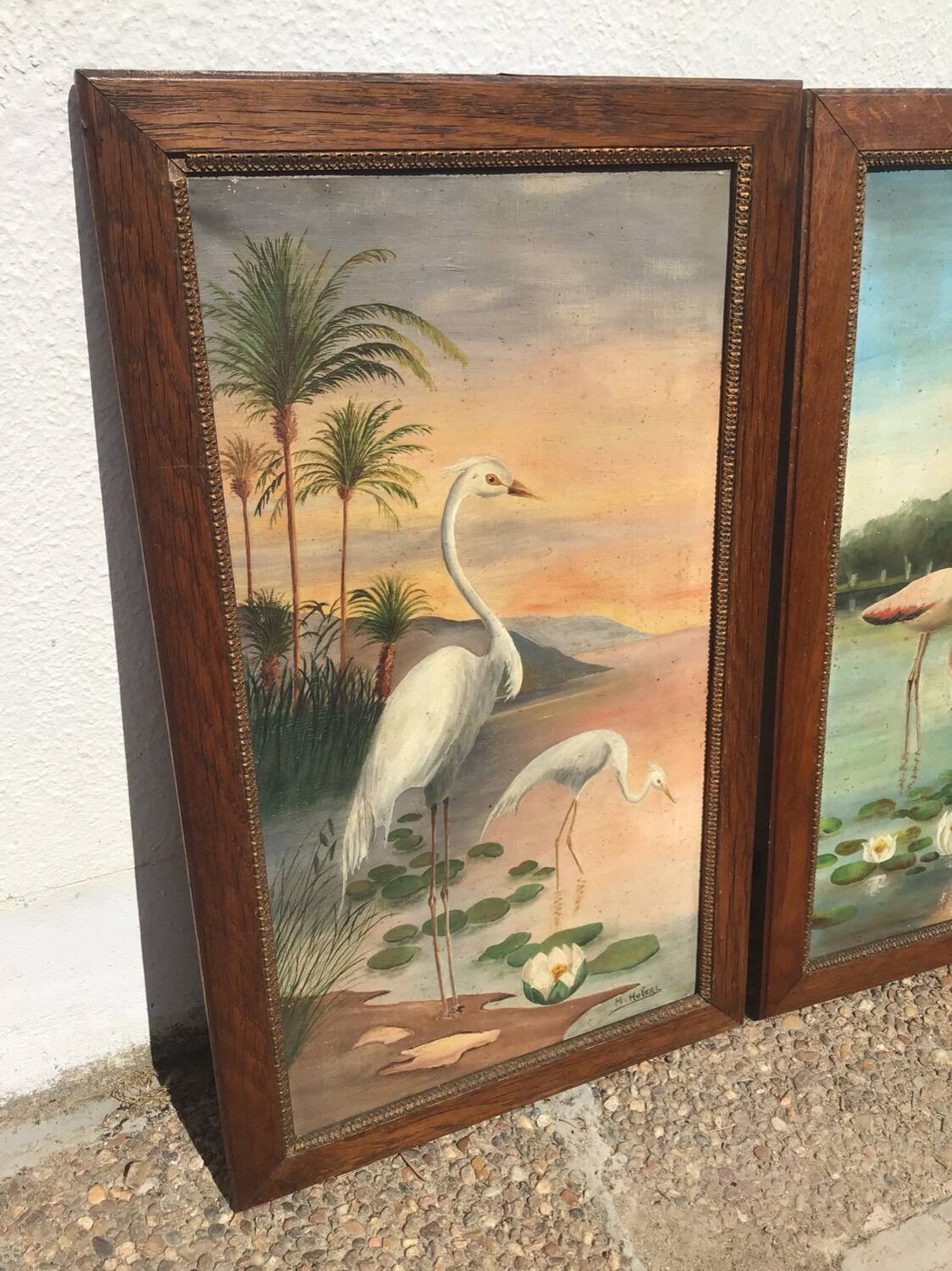 Pair of exotic paintings
