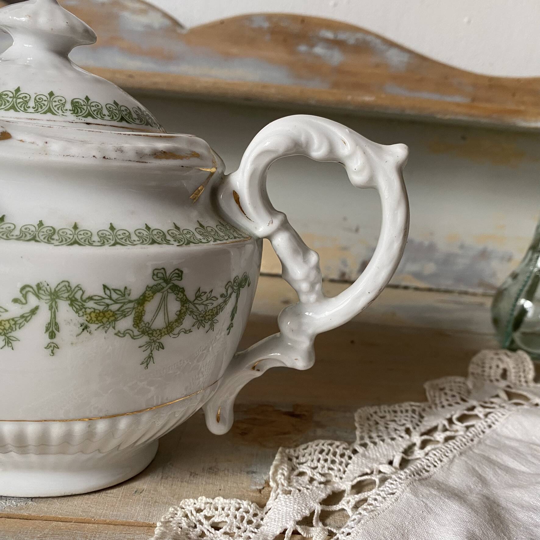 English porcelain teapot