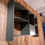 Wall shelf with lockers