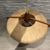 Scandinavian lustre sisal teak goes up and down