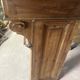 Louis XVI style fireplace in solid fir, 19th century.