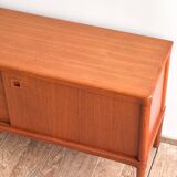 Enfilade danoise vintage en teck par H.W. Klein pour Bramin, années 60