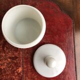 Opaline tobacco pot with gold decoration