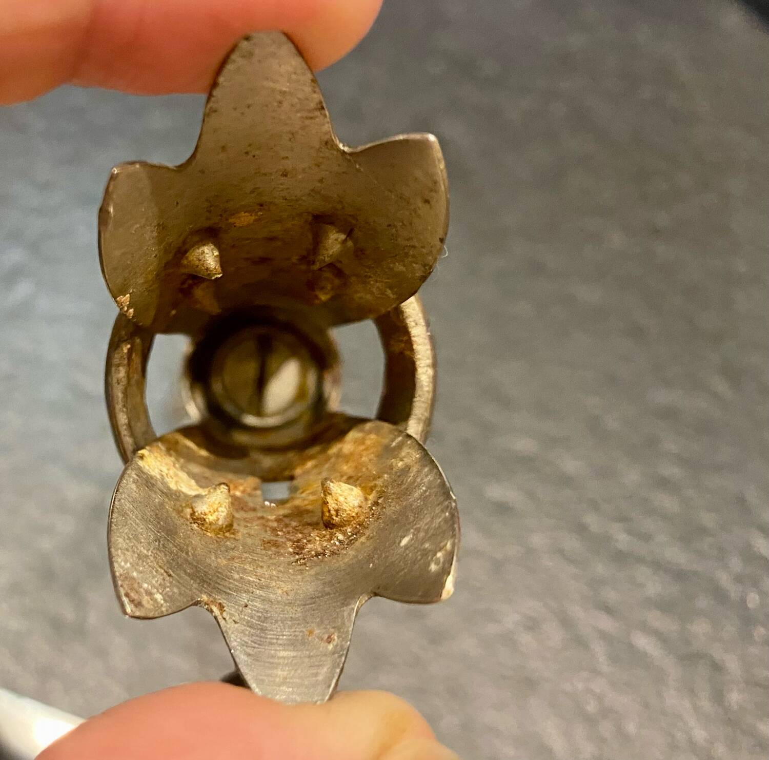 Silver-plated serving cutlery for leg of lamb