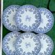 6 assiettes Gien série monogramme « 2nd choix »