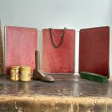 Vintage Triptych Barber Mirror