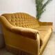Vintage ochre yellow sofa