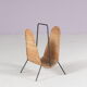 1950s Carl Auböck attributed magazine holder from Denmark