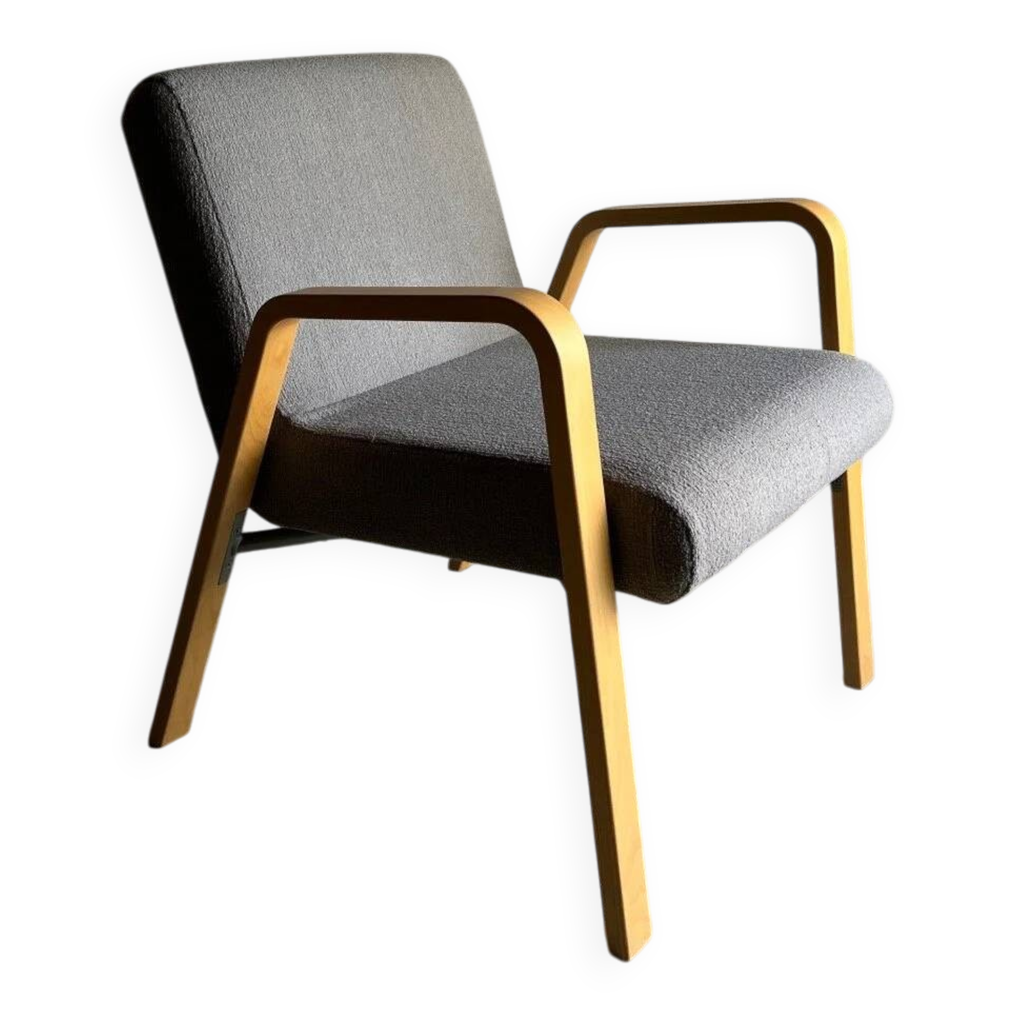 Fauteuil scandinave gris | Années 1980