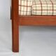 Vintage mid 20th century danish style day sofa, teak, wool upholstery, Scandinavian 1960s