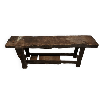 Old vintage wooden workbench