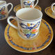 Bernardaud Limoges Borghèse – 5 cups + 4 saucers in porcelain