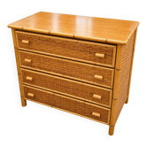 Commode en rotin