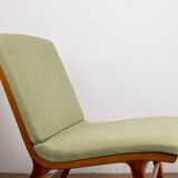 Set of 3 Danish armchairs, laminated beech and mahogany, model AX, Peter Hvidt.