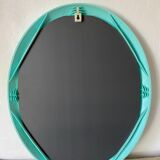 Oval mirror 80s marbled effect