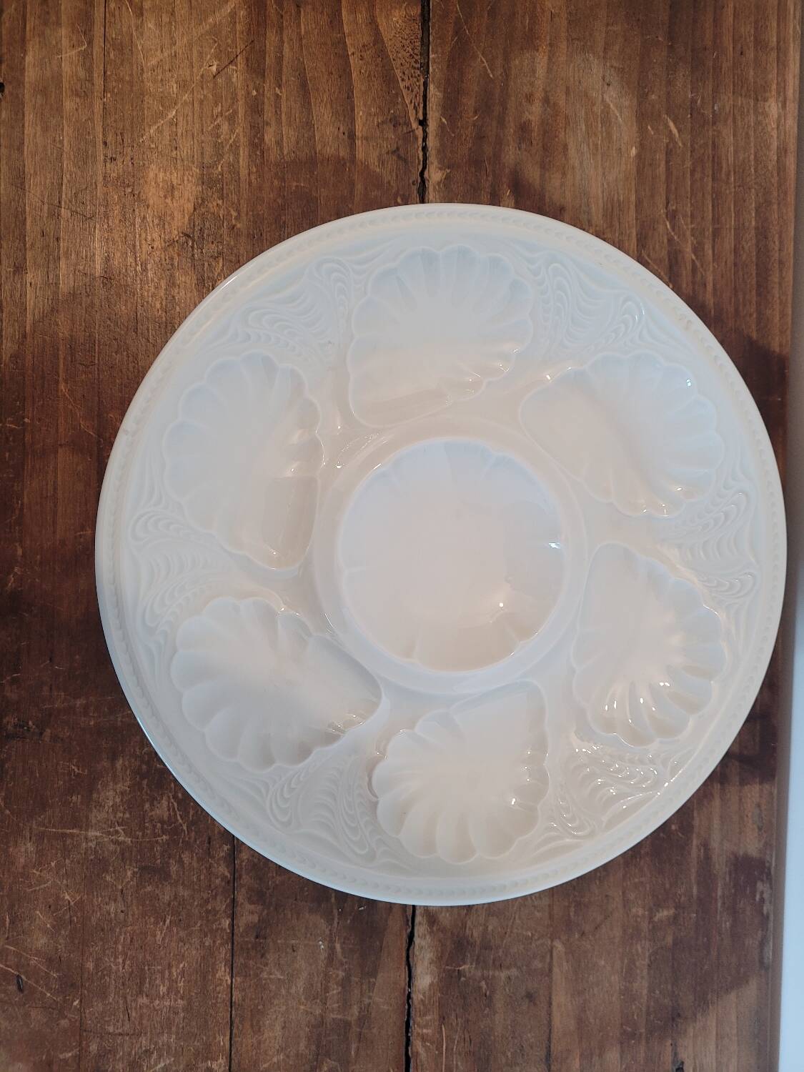 6 Limoges oyster plates