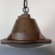 Industrial Grey Enamel and Cast Iron Pendant Light, 1960s