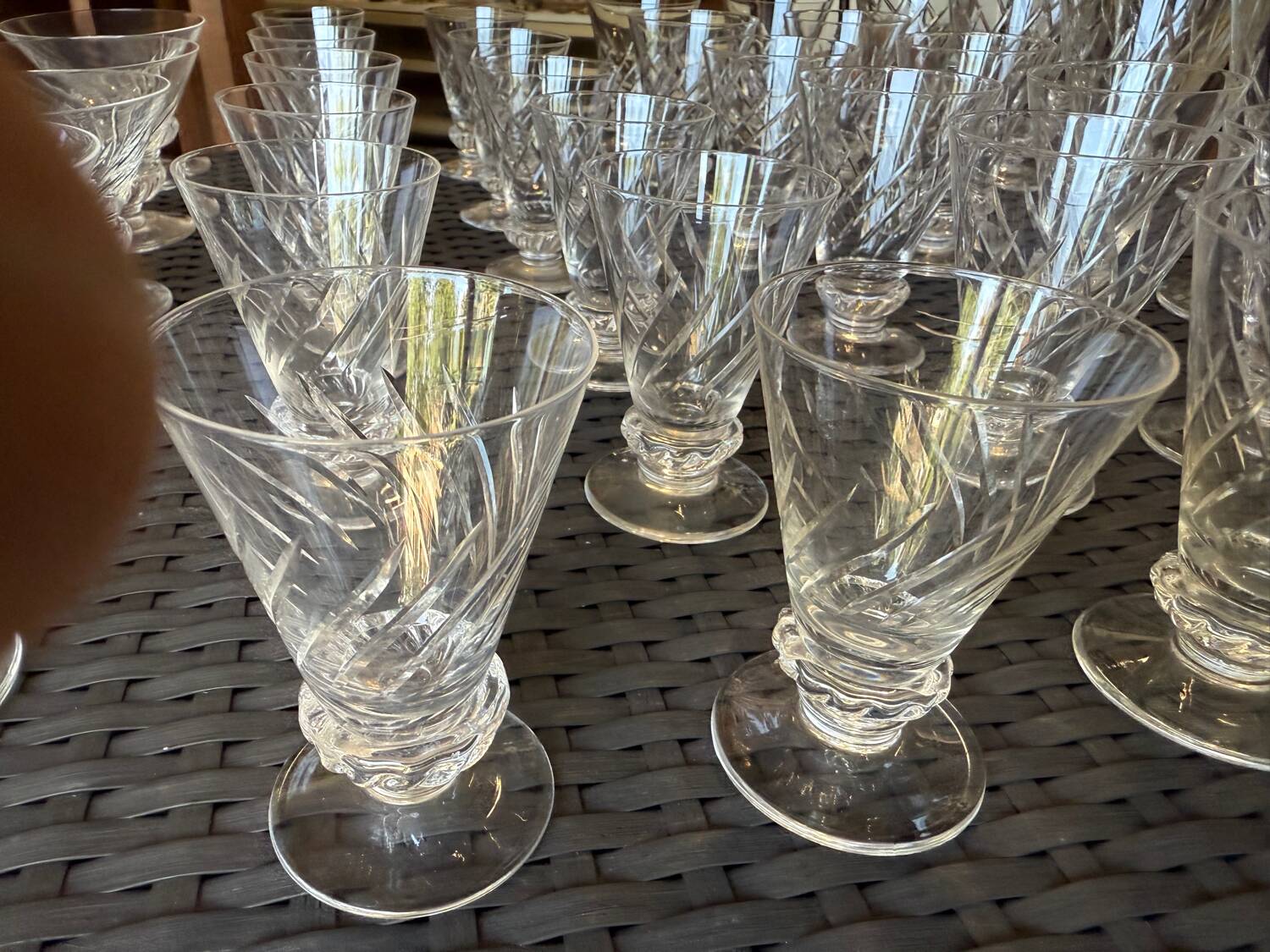 Service en cristal de saint Louis 50 pièces