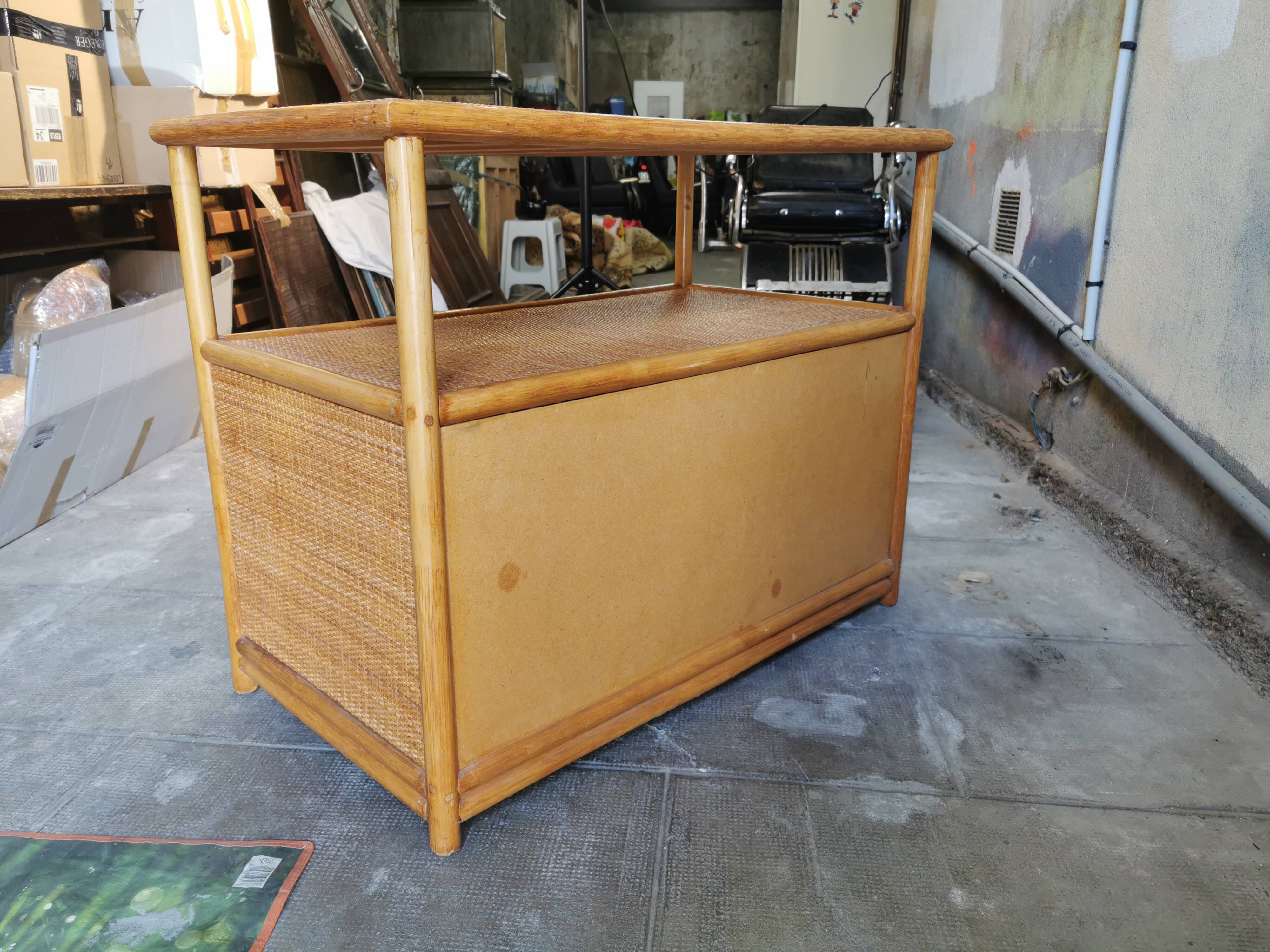 Vintage rattan console 70/80