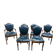 Set of 4 chairs and 2 English armchairs.