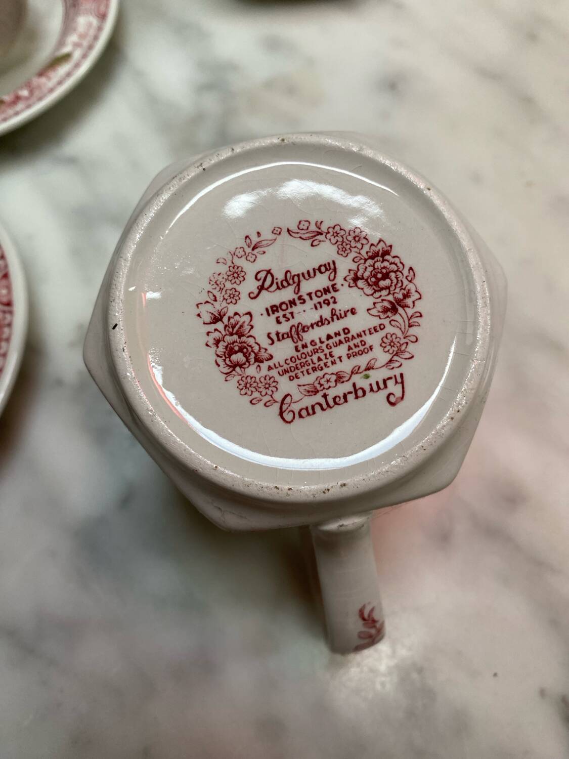 Canterbury English porcelain tea and coffee service
