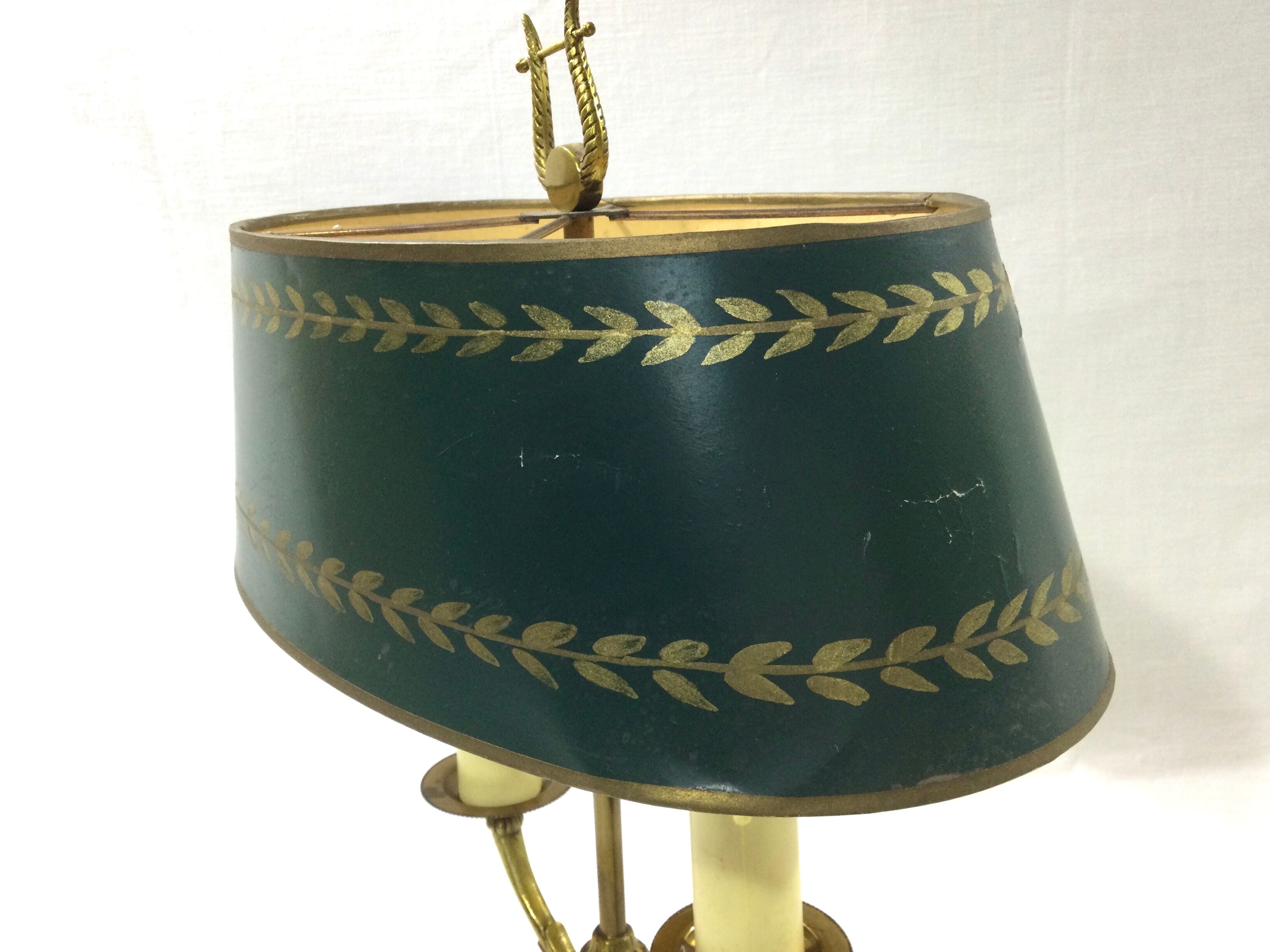 Bronze bouillotte lamp