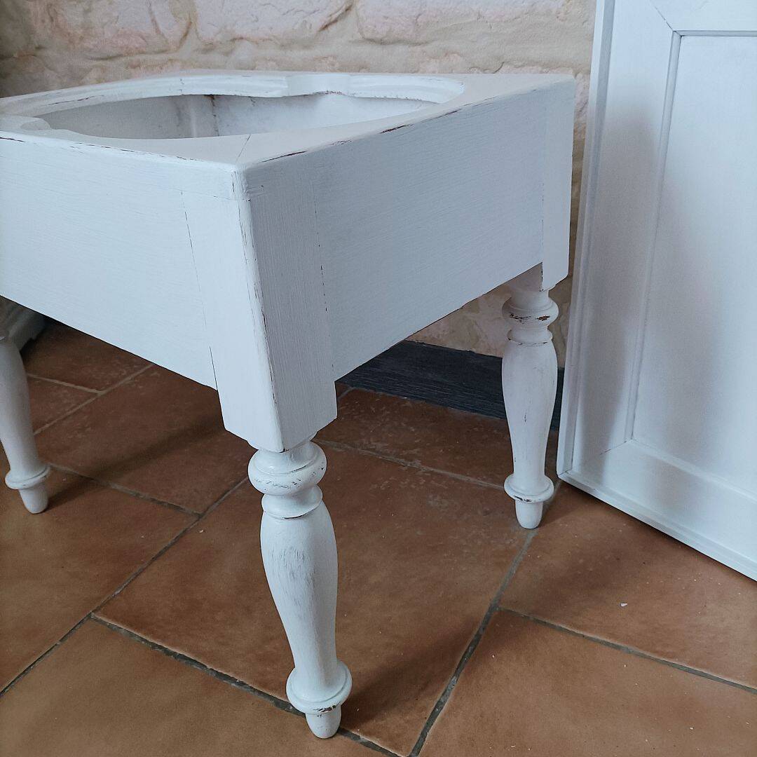 Modern storage stool - unique piece