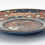 Cloisonné enamel dish decorated with a dragon in the center