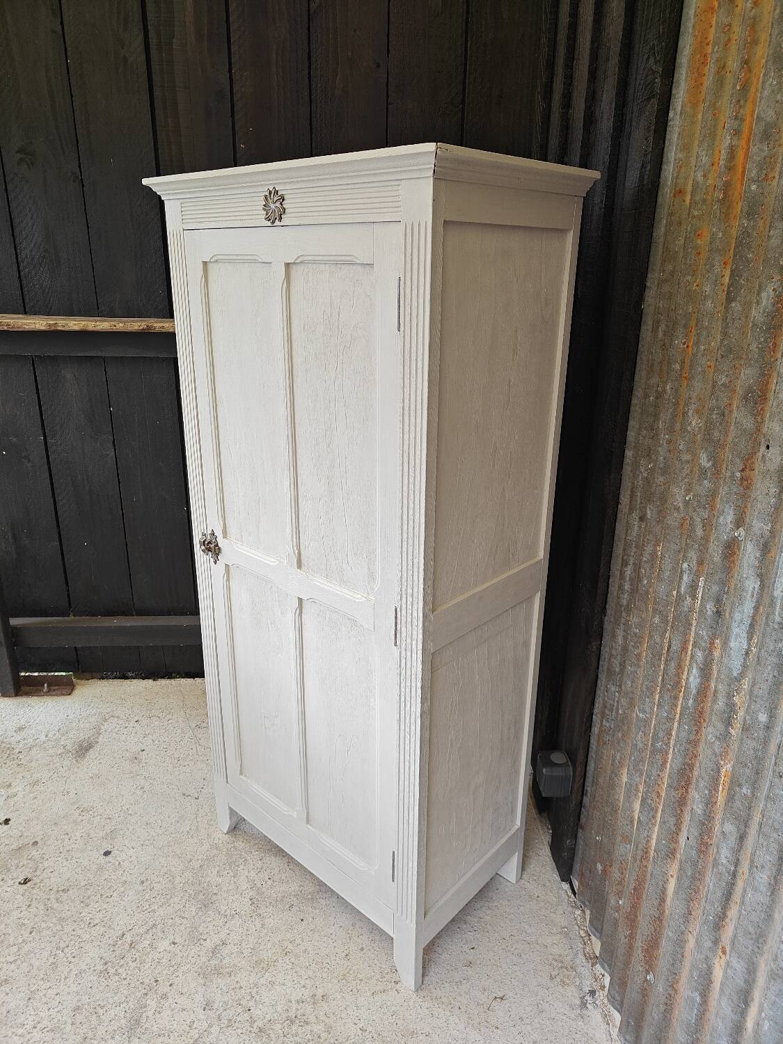 Restored Parisian Bonnetière Wardrobe