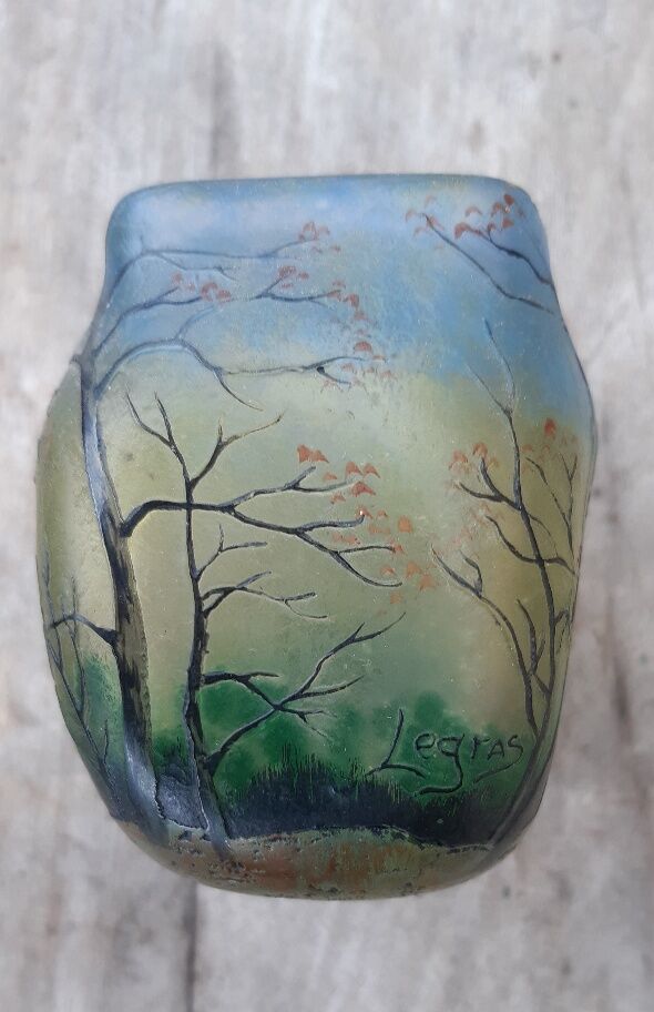 Art Nouveau vase by François Theodore Legras